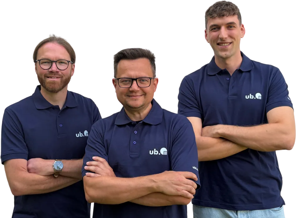 Drei Ansprechpartner der ub.unitel GmbH